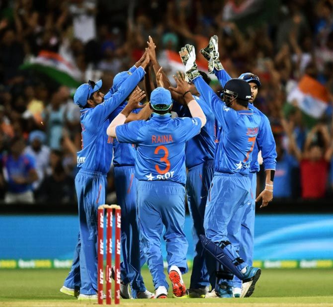 India players celebrate 