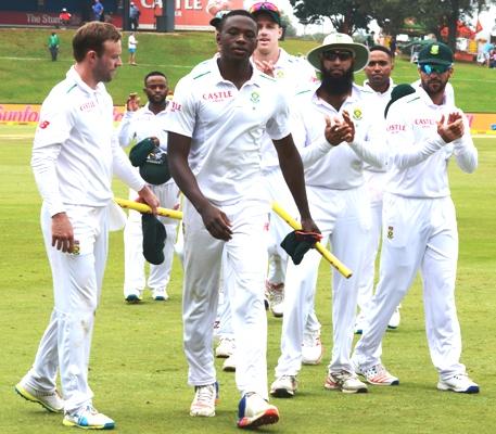 Kagiso Rabada of South Africa during the 4th Test match against England at SuperSport Stadium 