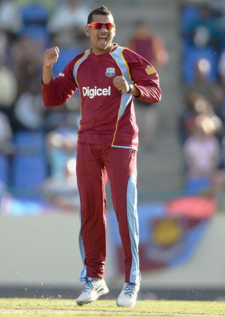 Sunil Narine of West Indies