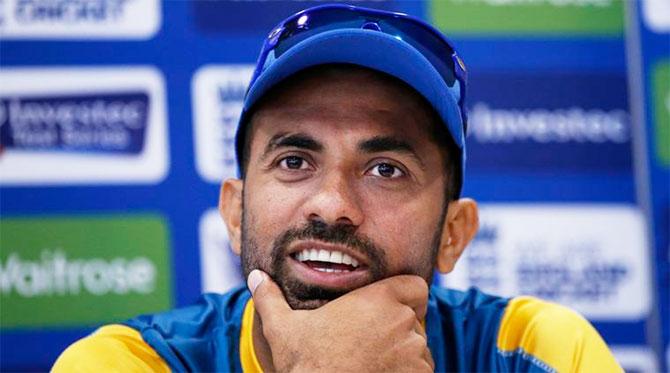 Pakistan paceman Wahab Riaz at a press conference