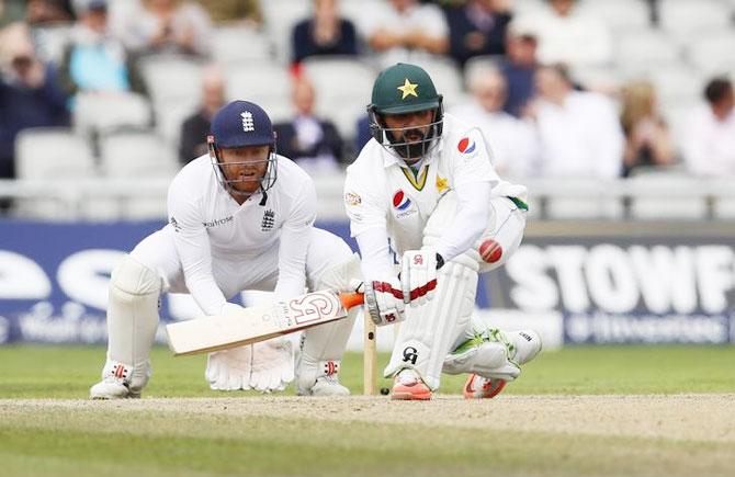  Pakistan's Misbah-ul-Haq in action 