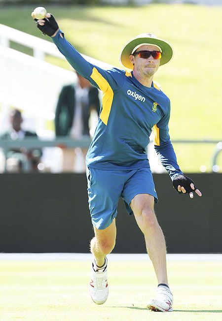 South Africa's Dale Steyn during the Proteas' training session