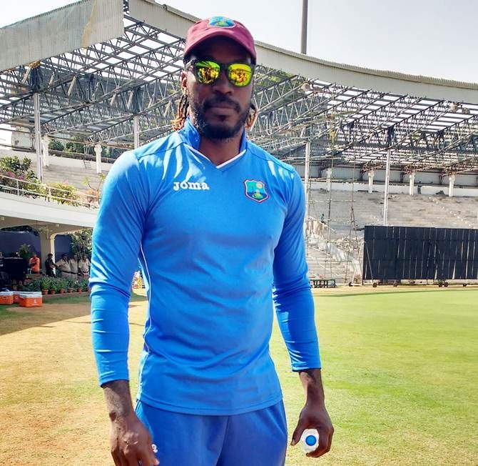 Chris Gayle at the Wankhede Stadium