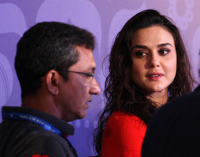 Sanjay Bangar with Preity Zinta