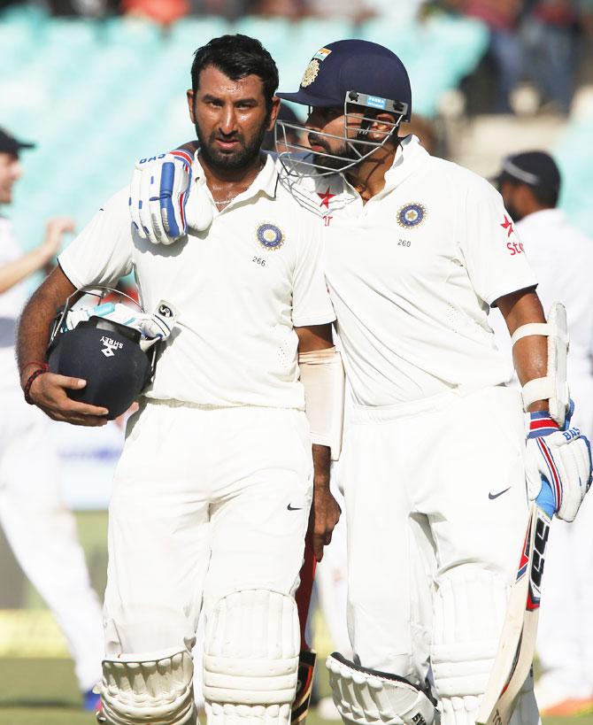 Cheteshwar Pujara and Murali Vijay