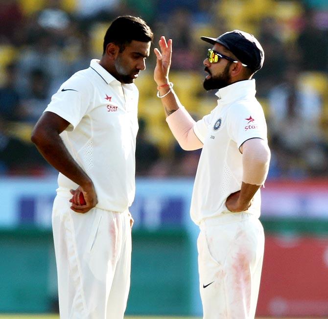 Virat Kohli and Ravichandran Ashwin