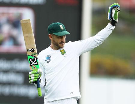 South Africa captain Faf Du Plessis