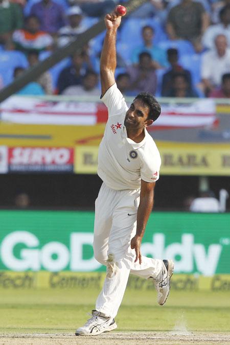 India's debutant Jayant Yadav