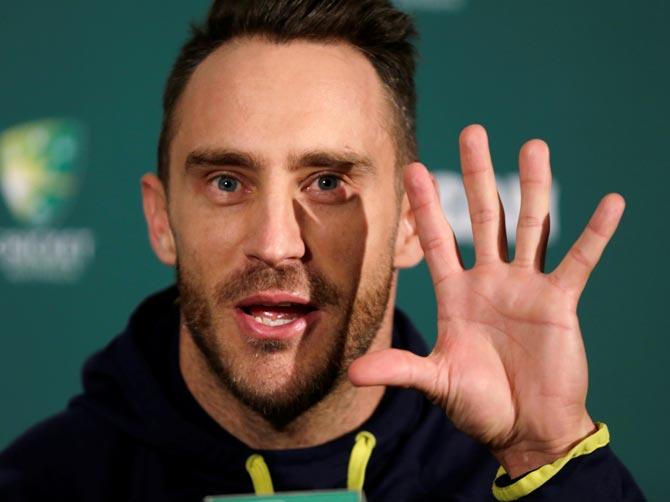  South Africa's captain Faf du Plessis