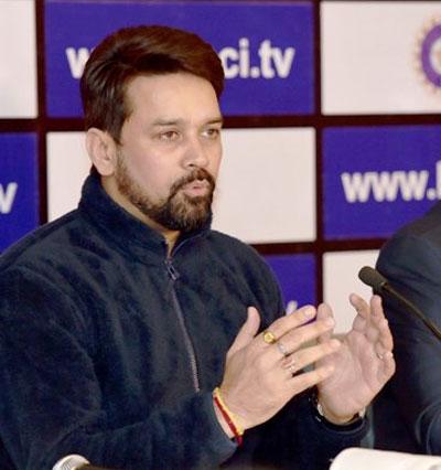 BCCI president Anurag Thakur