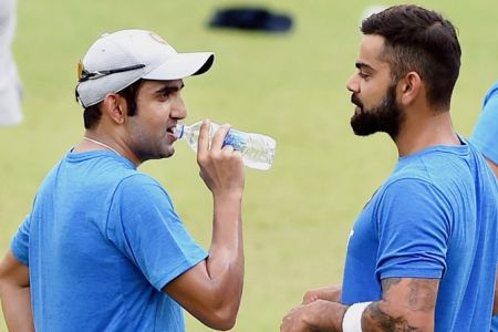 Virat Kohli with Gautam Gambhir