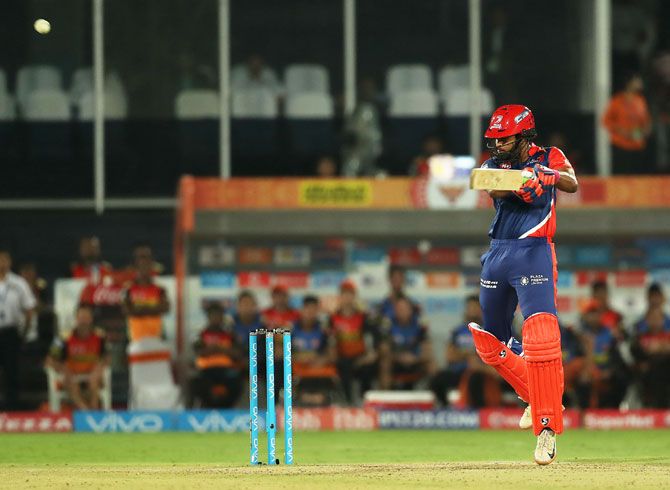 Delhi Daredevils' Shreyas Iyer made a valiant 50 not out but could not take his team across the line