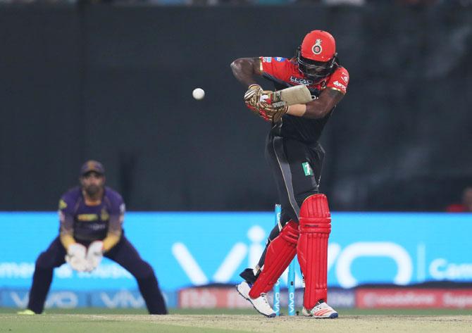 Royal Challengrs Bangalore opener Chris Gayle struggled to get going against Kolkata Knight Riders in Eden Gardens in Kolkata on Sunday