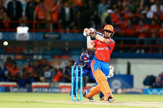 Gujarat Lions' Ishan Kishan bats