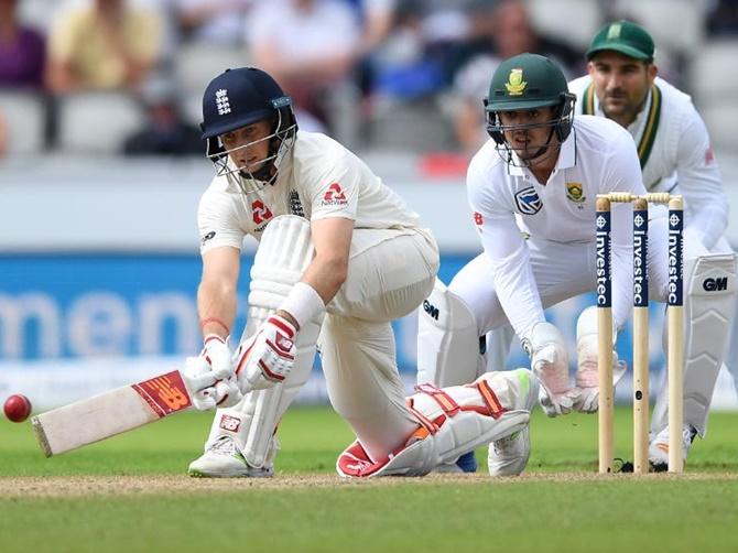 England captain Joe Root in action