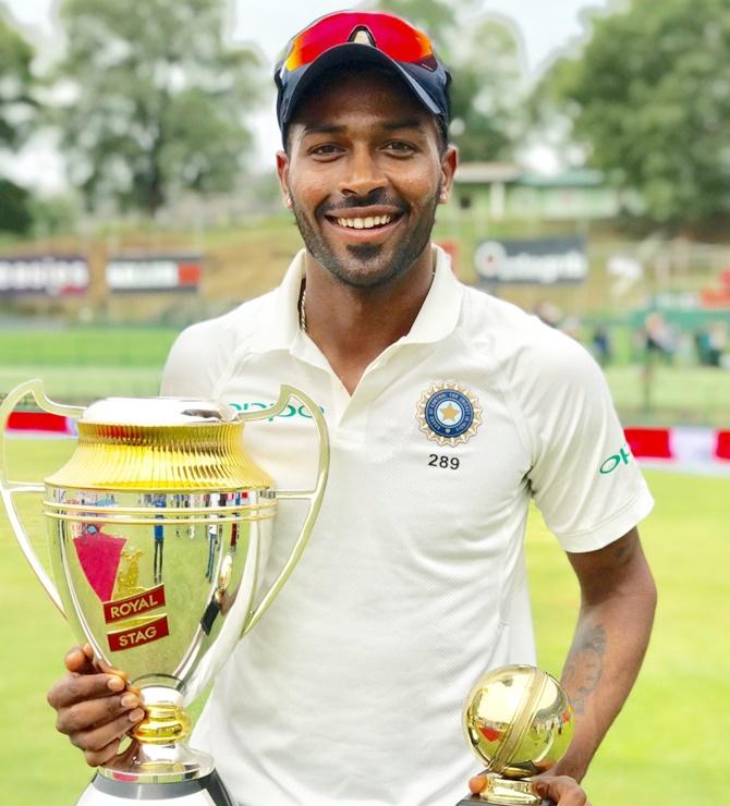 Hardik Pandya smashed a century on Sunday