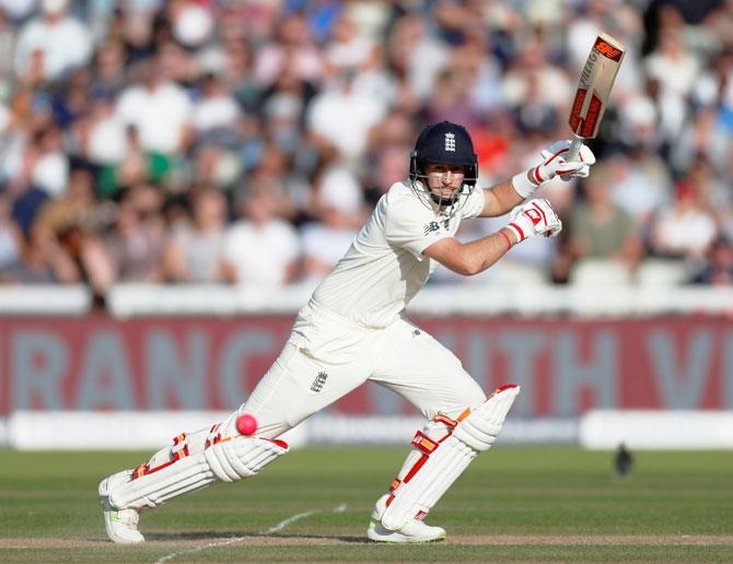 England's Joe Root in action