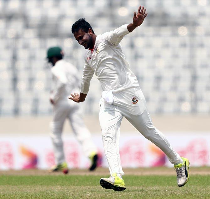 Shakib Al Hasan led Bangladesh to their first ever Test win over Australia in August 2017