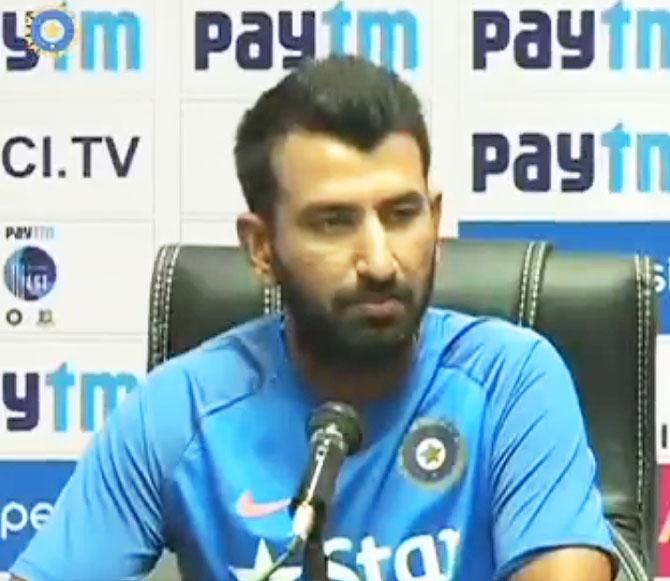 India’s Cheteshwar Pujara 