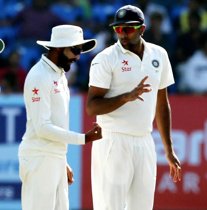 Kumble is 'extremely pleased' with the performances of Ravindra Jadeja and Ravichandran Ashwin