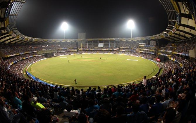 The Wankhede stadium in Mumbai