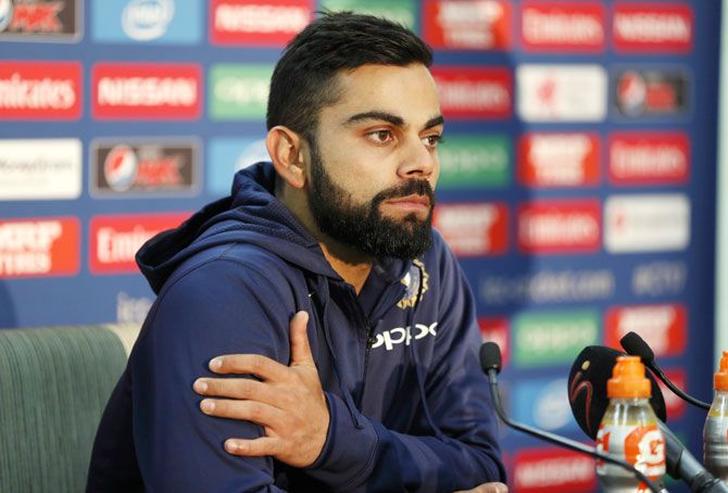 India captain Virat Kohli during a press conference in London on Saturday
