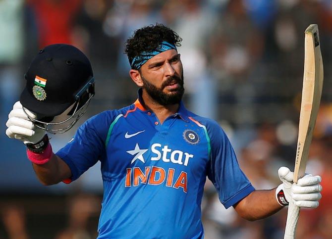 yuvraj singh jersey no