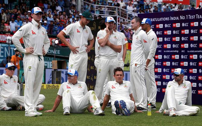 A file photo of the Australian cricket team