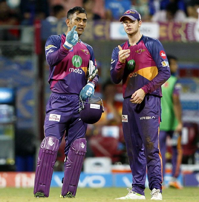 Mahendra Singh Dhoni played under Steve Smith for the Rising Pune Supergiant in the 2017 season