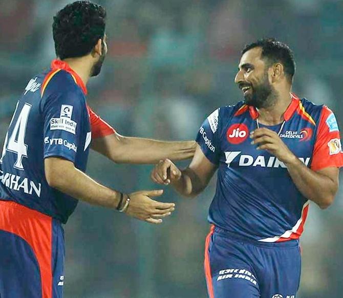 Mohammad Shami and Zaheer Khan were teammates at Delhi Daredevils in the IPL