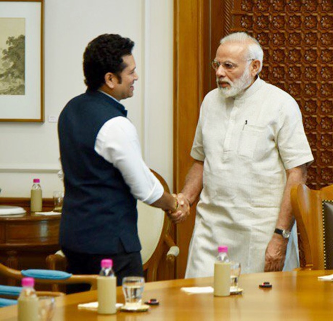 Sachin, Hima wish PM Modi on 69th birthday