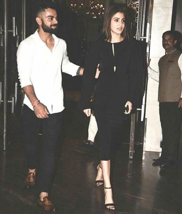 India captain Virat Kohli walks in with Bollywood star and girlfriend Anushka Sharma