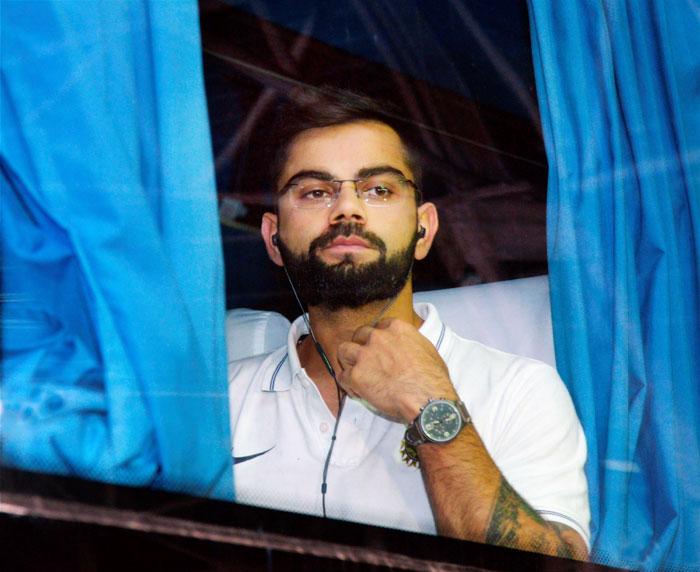 Virat Kohli arrives in Thiruvananthapuram on Monday