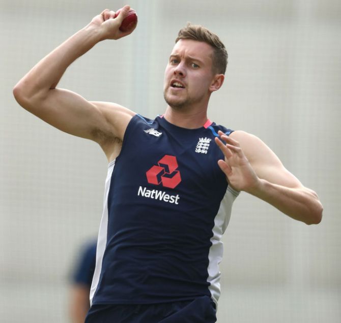 England's Jake Ball at a practice session on Wednesday