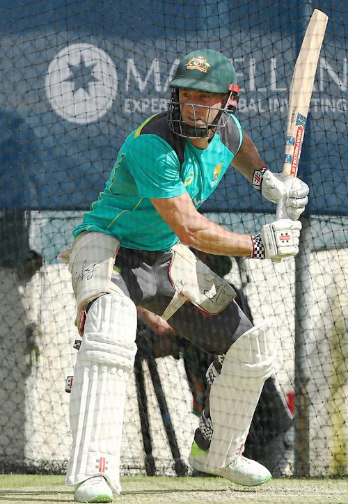 Shaun Marsh at a nets session