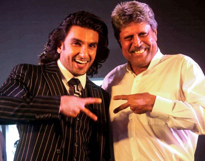 Ranveer Singh is set to play the role cricket legend Kapil Dev in a movie set on the 1983 World Cup win