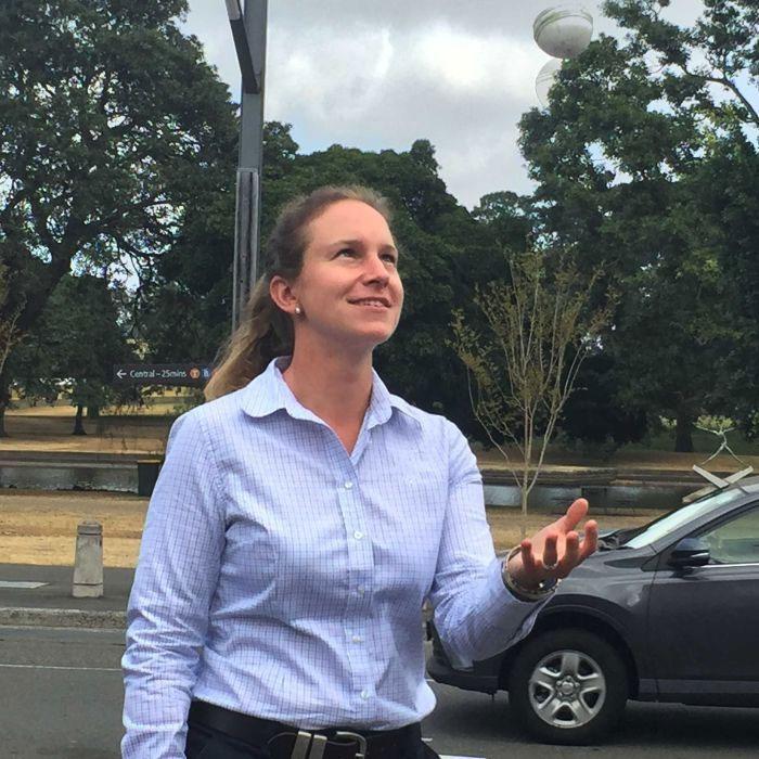 29-year-old Claire Polosak also officiated four matches at the Women's World Cup this year