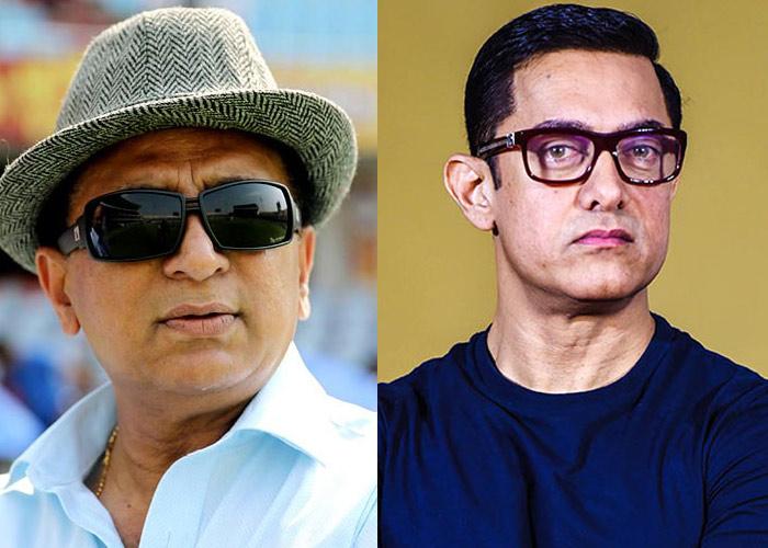 Sunil Gavaskar and Aamir Khan