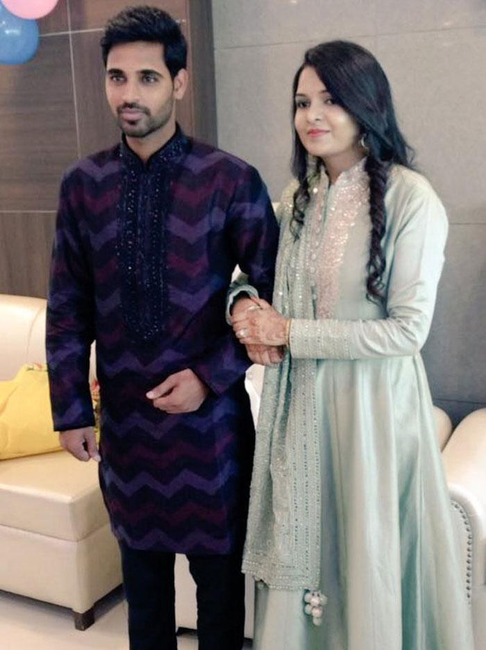 Bhuvneshwar Kumar and fiancee Nupur