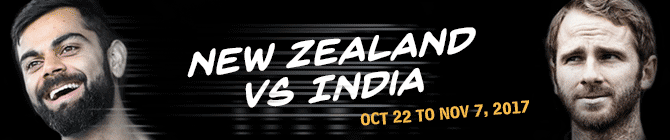 new zealand tour india 2017
