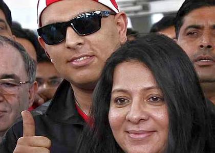 Yuvraj Singh and his mother Shabnam Singh