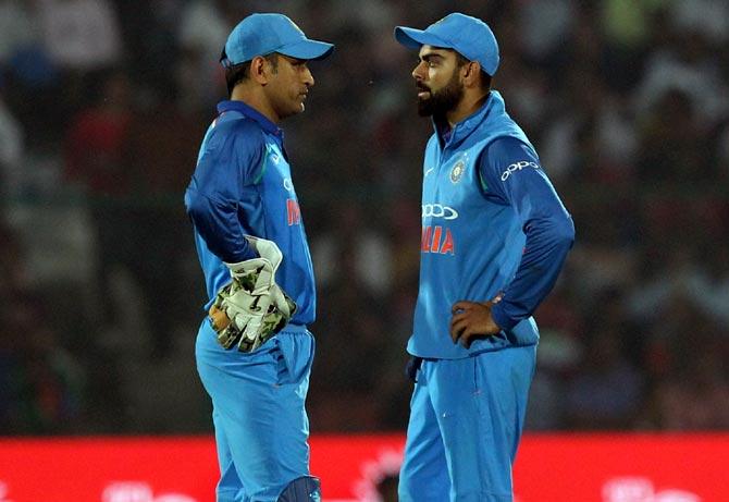 Mahendra Singh Dhoni and Virat Kohli