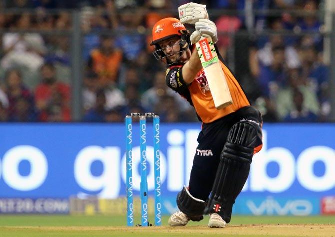 Kane Williamson bats during his innings against Mumbai Indians