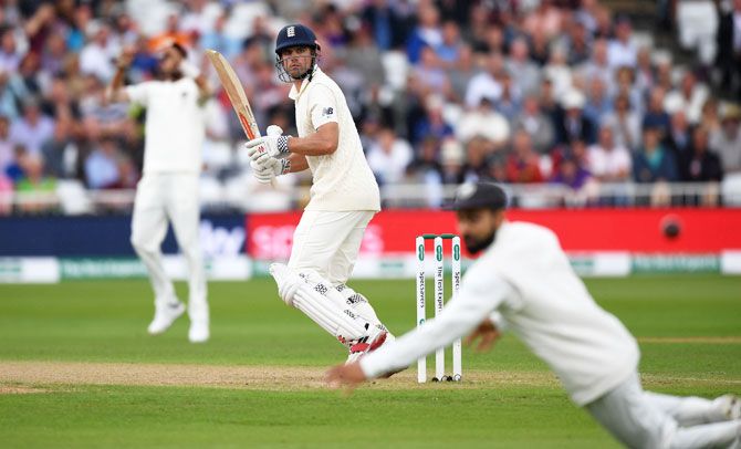 Alastair Cook had a streaky before finding the gaps at ease