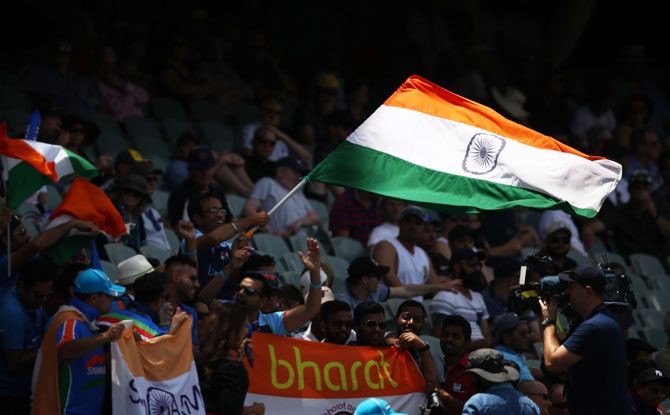 A small section of the sparse crowd at the Adelaide Oval saw some Indian fans making a lot of noise on Day 1 of the 1st Test on Thursday