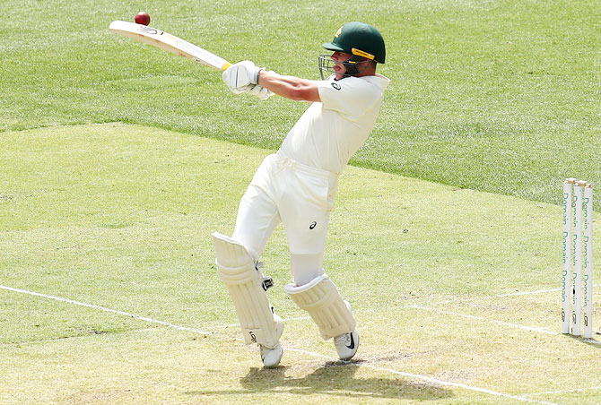 PIX: Australia batsmen make merry on green top