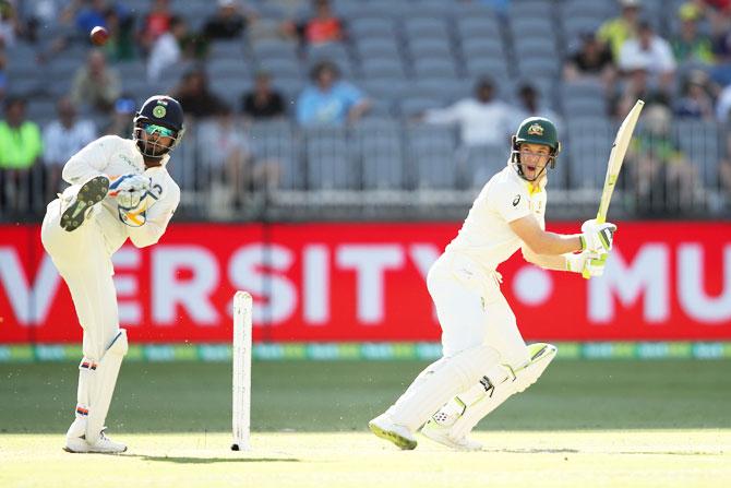 Australia captain Tim Paine put on a fight back with Pat Cummins late on Day 1