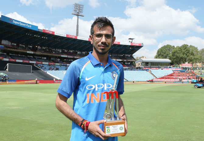 With career-best figures of 5-22, Yuzvendra Chahal was name Man-of-the-match in the 2nd ODI against South Africa at Supersport Park Cricket Ground in Centurion on Sunday