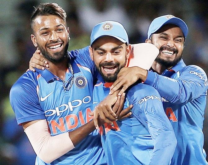 Hardik Pandya and Virat Kohli