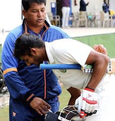 Akshay Wadkar and Vidarbha coach Chandu Pandit
